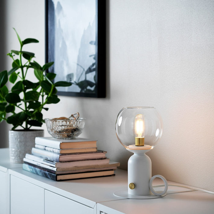 IKEA ÅSKMULLER Table lamp, white, 24 cm