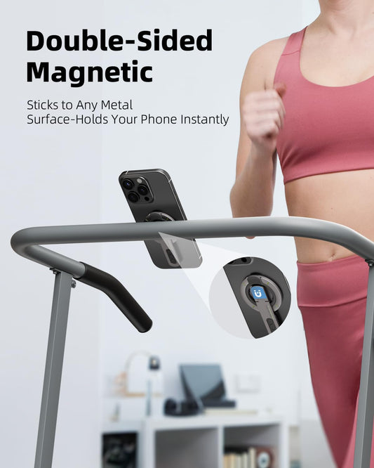 Double-Sided Magnetic Phone Holder with Stress-Relief Grip