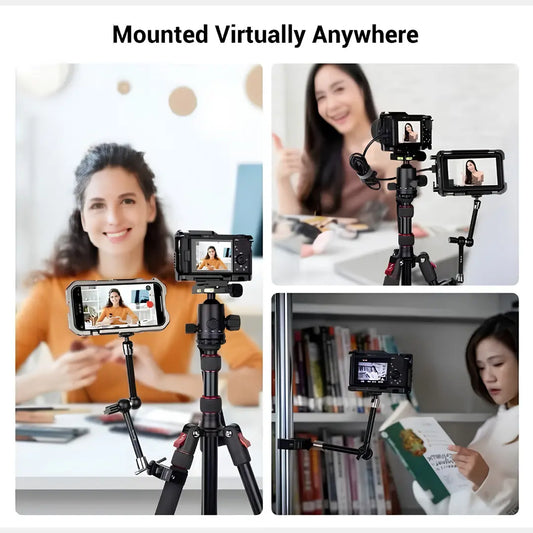 SmallRig Magic Arm + Clamp with Cold Shoe — for Monitor / LED / Mic / Action Cam
