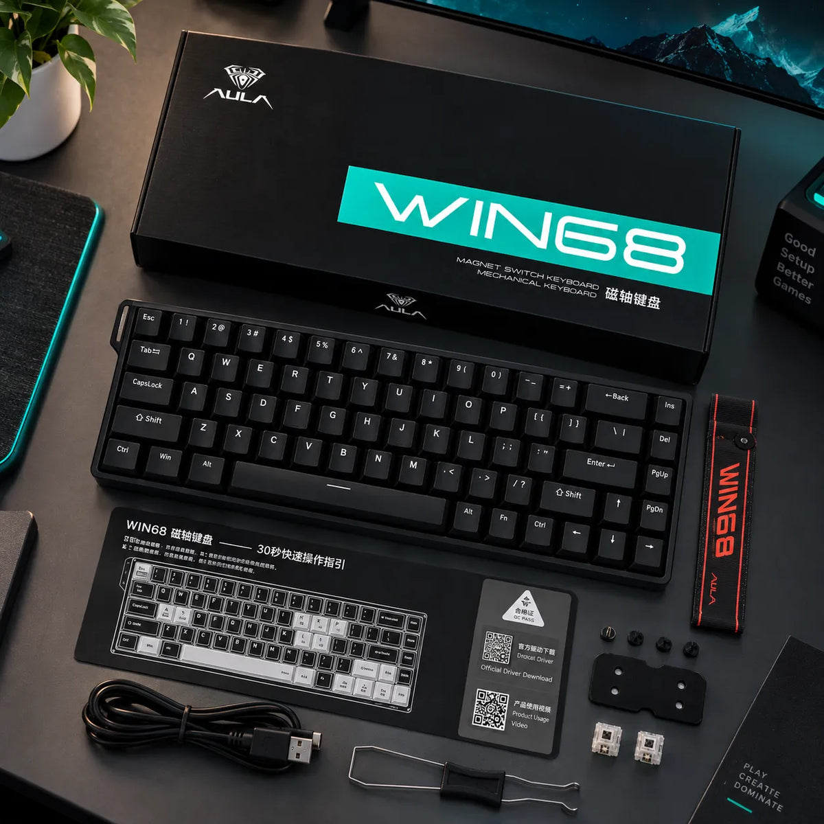 Aula WIN68 HE Wired Gaming Keyboard