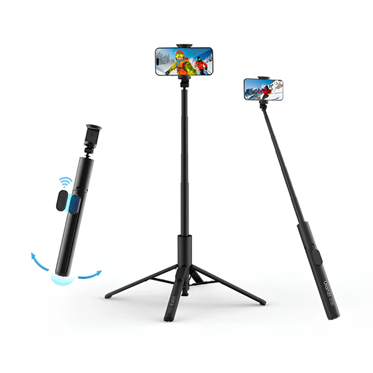 OneTap Auto Pop-Up Selfie Stick & Tripod (Ulanzi MT86) — Bluetooth Remote