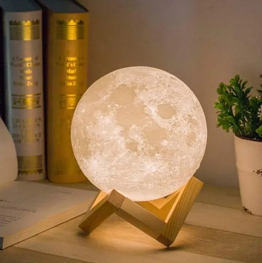 3D Moon Lamp LED Night Light – Table Lamp for Kids & Bedroom Decor