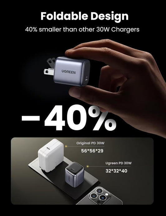 UGREEN Nexode 30W GaN Foldable Fast Charger