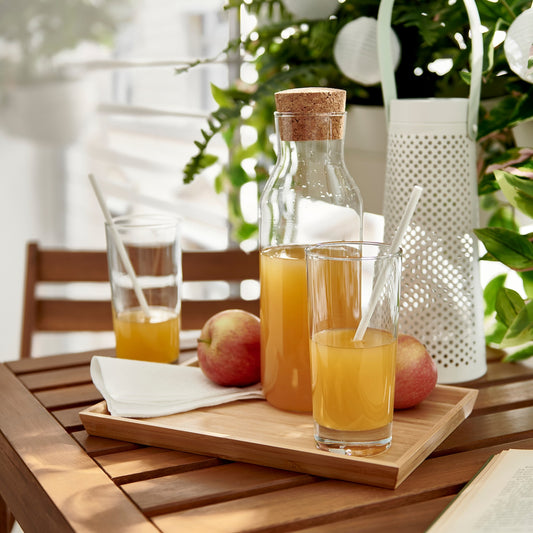 IKEA 365+ Carafe with Stopper – Clear Glass/Cork (1 L)