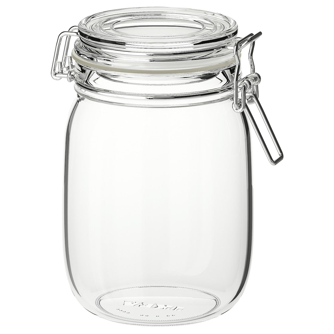 KORKEN 1L airtight glass jar with lid for food storage