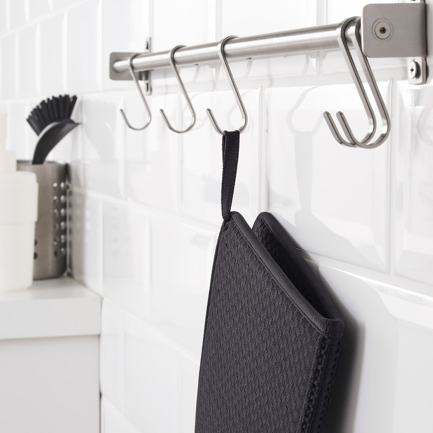 IKEA: NYSKÖLJD Dish Drying Mat – Dark Grey, 44x36 cm