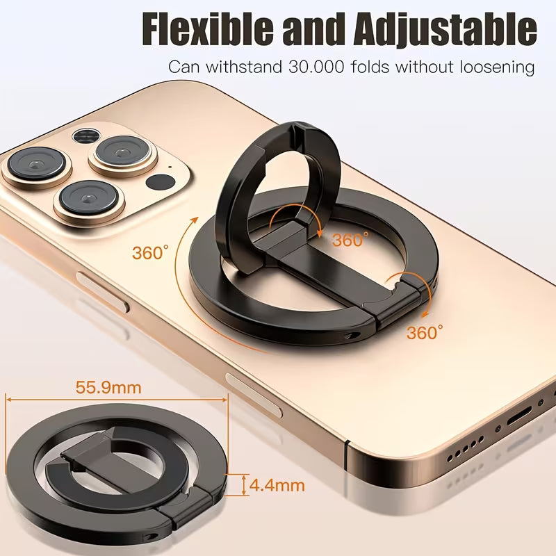 360° Rotating Dual-Sided Phone Ring Holder & Kickstand