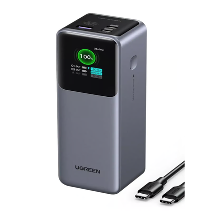 UGREEN Nexode 25000mAh 200W Power Bank | TFT Display | 3-Port