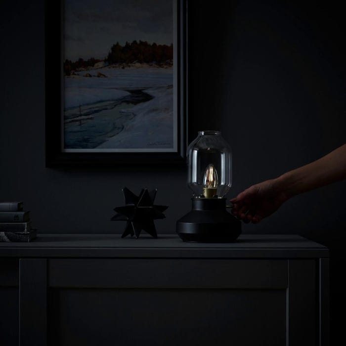 IKEA TÄRNABY Table lamp, dimmable anthracite,