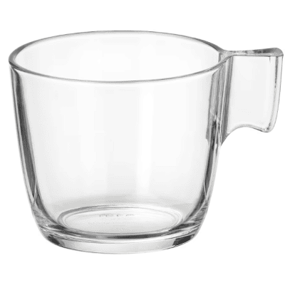 IKEA STELNA Mug, clear glass, 23 cl