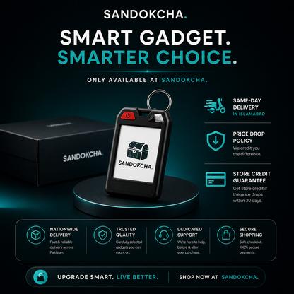 PhotoTag Smart Keychain Tracker with a Screen — Works with iPhone & Android