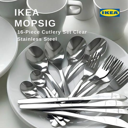 IKEA MOPSIG 16-Piece Cutlery Set – Stainless Steel