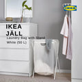 IKEA: JÄLL Laundry Bag with Stand – White (50 L)