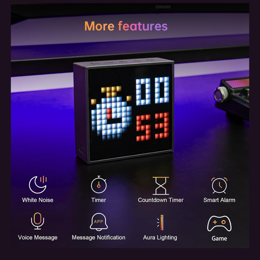 Divoom TimeBox Evo Pixel Art Bluetooth Speaker & Alarm Clock