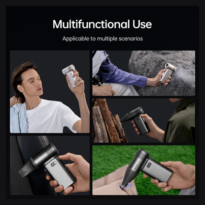 JisuLife Handheld Fan Ultra2 — 43,000 RPM Turbo Fan with 9000mAh Power Bank