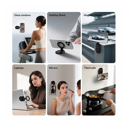 3-in-1 Foldable Magnetic Suction Phone Mount