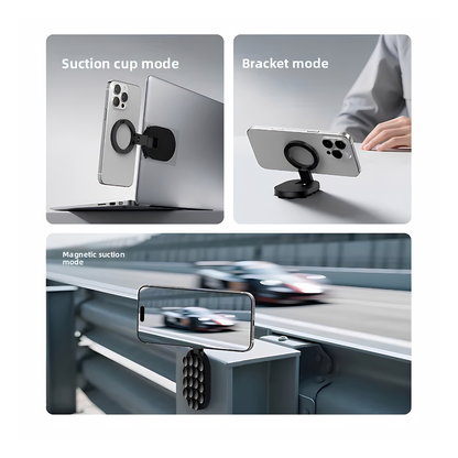 3-in-1 Foldable Magnetic Suction Phone Mount