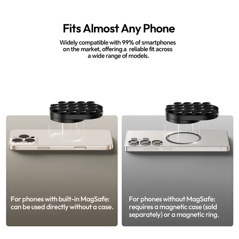 Magnetic suction phone holder compatibility