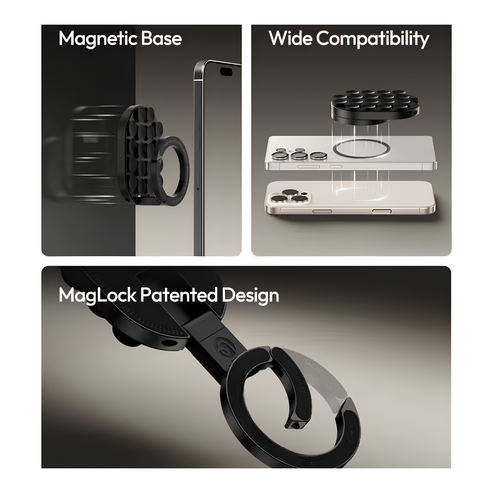 Phone holder suction cup and bracket mode