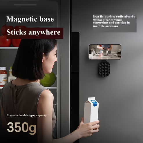 Magnetic suction phone holder folded design