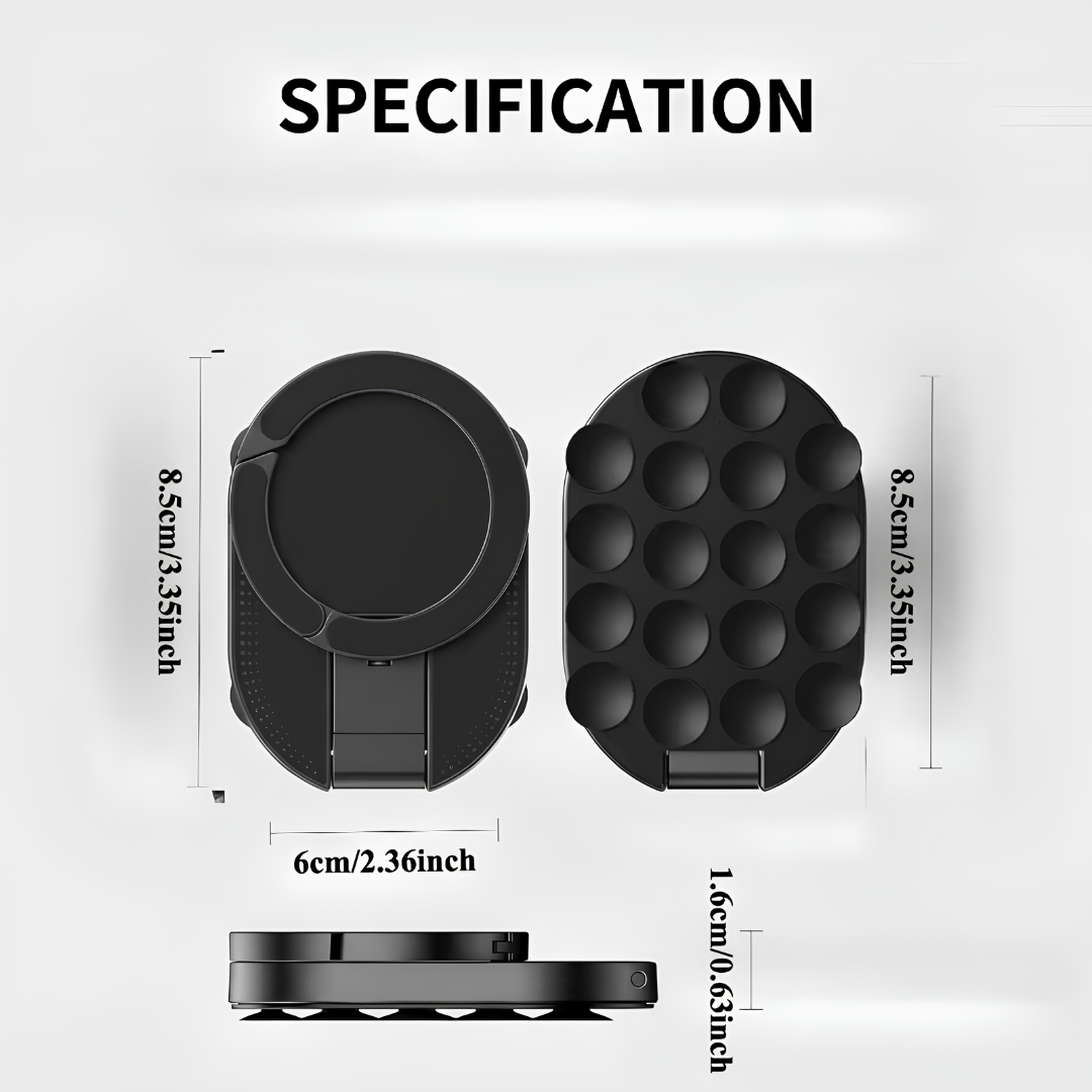 3-in-1 Foldable Magnetic Suction Phone Mount