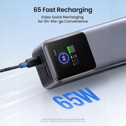 UGREEN Nexode 25000mAh 200W Power Bank | TFT Display | 3-Port