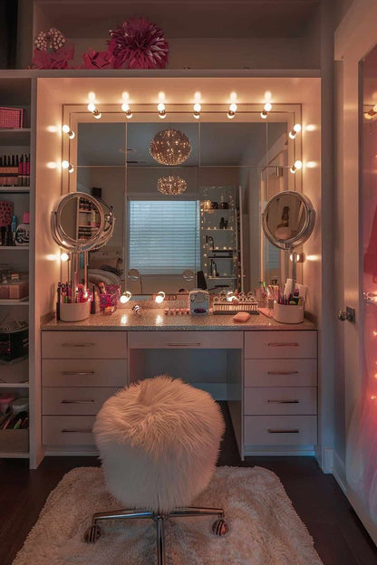Vanity Mirror make-up lights