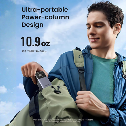 UGREEN Nexode 12000mAh 100W Power Bank | Compact Cylinder | Smart Display
