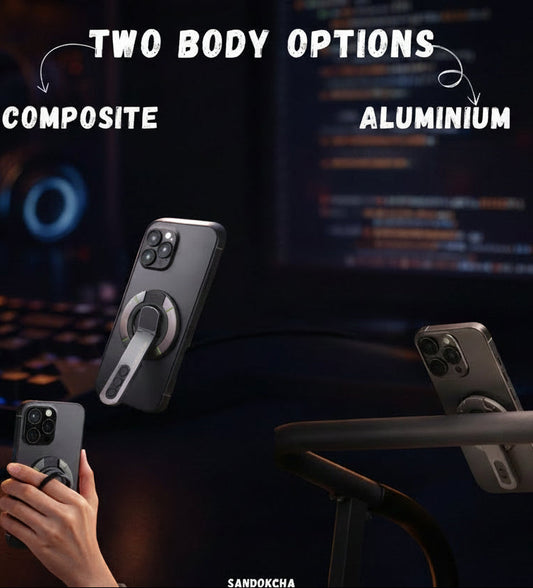 360° Rotating Magnetic Phone Holder – Double-Sided MagSafe Stand