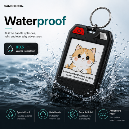PhotoTag Smart Keychain Tracker with a Screen — Works with iPhone & Android