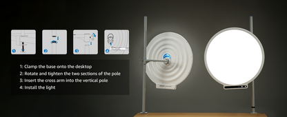 amaran Verge Max LED Video Light,60W Bi-Color 22in Circular Edge-lit Panel Light