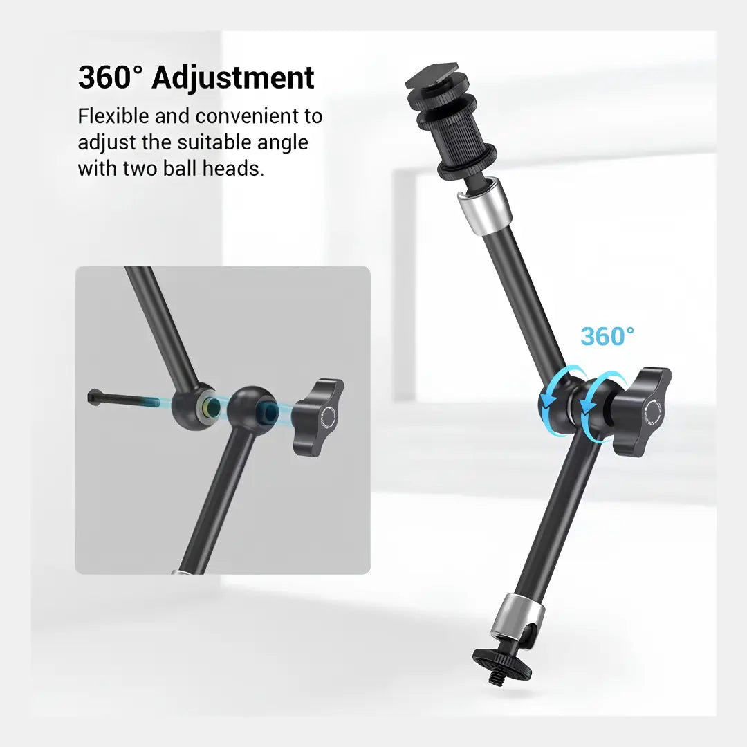 SmallRig Magic Arm + Clamp with Cold Shoe — for Monitor / LED / Mic / Action Cam