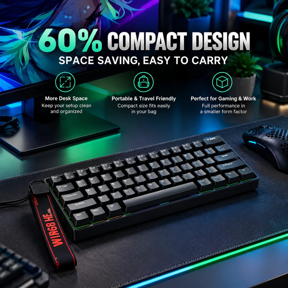 Aula WIN60 HE Wired Gaming Keyboard