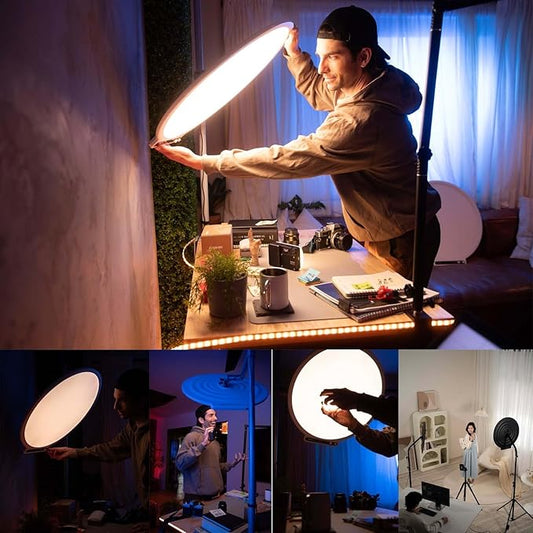 Amaran Verge Max LED Video Light,60W Bi-Color 22in Circular Edge-lit Panel Light