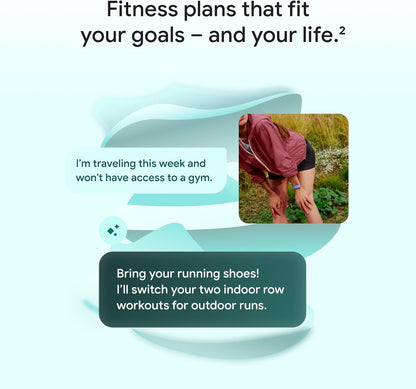 Google Fitbit Air Screenless Fitness & Activity Tracker | 24/7 Health Monitoring | 7-Day Battery | Water Resistant