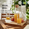 IKEA 365+ Carafe with Stopper – Clear Glass/Cork (1 L)