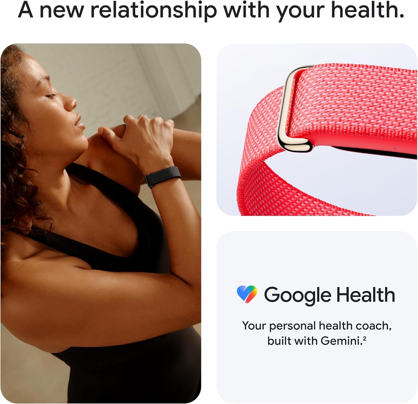 Google Fitbit Air Screenless Fitness & Activity Tracker | 24/7 Health Monitoring | 7-Day Battery | Water Resistant