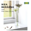 IKEA: BERÄKNA Vase – Clear Glass (15 cm)