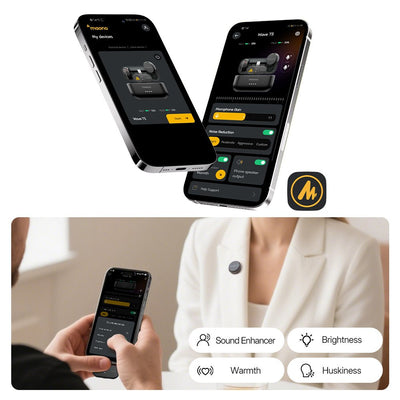 Maono Wave T5 Wireless Microphone - Cameras - USB-C & Lightning