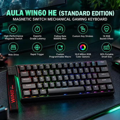 Aula WIN60 HE Wired Gaming Keyboard
