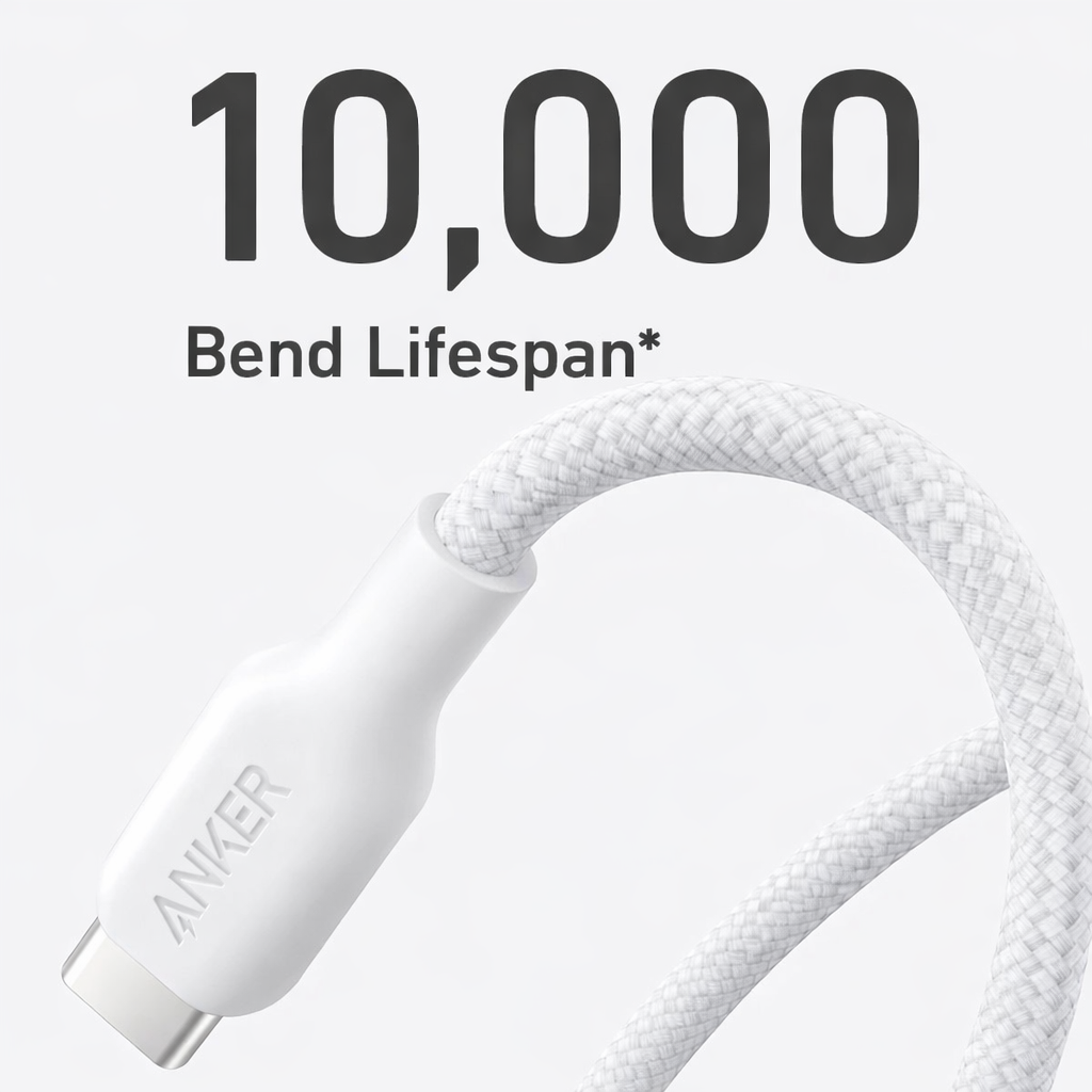 Anker 544 240W USB-C Fast Charging Cable (6ft) – Durable Bio-Braided Design