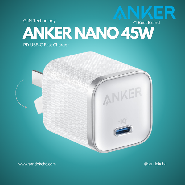 Anker Nano 45W GaN PD USB-C Fast Charger (A2692)