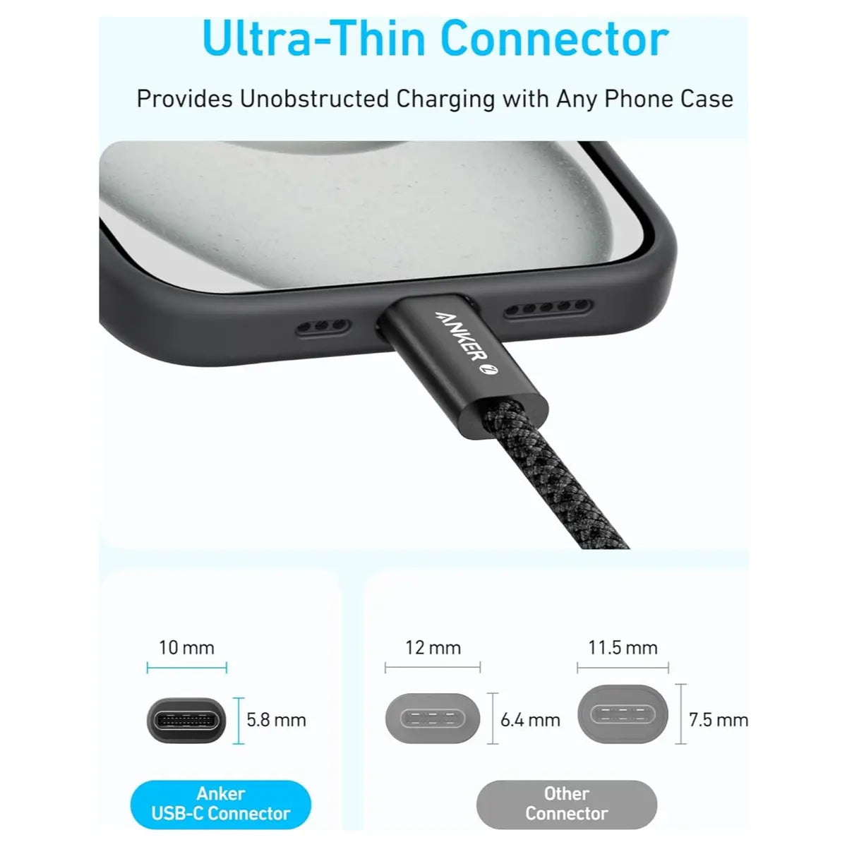 Anker Zolo USB-C to USB-C 240W Fast Charging Data Cable 1.5m