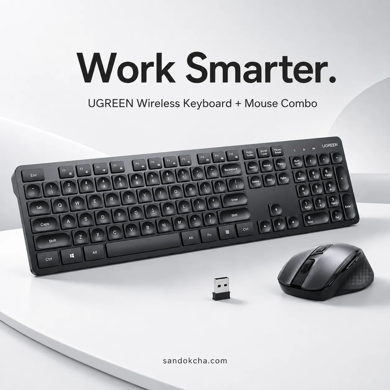 UGREEN Wireless Keyboard + Mouse Combo