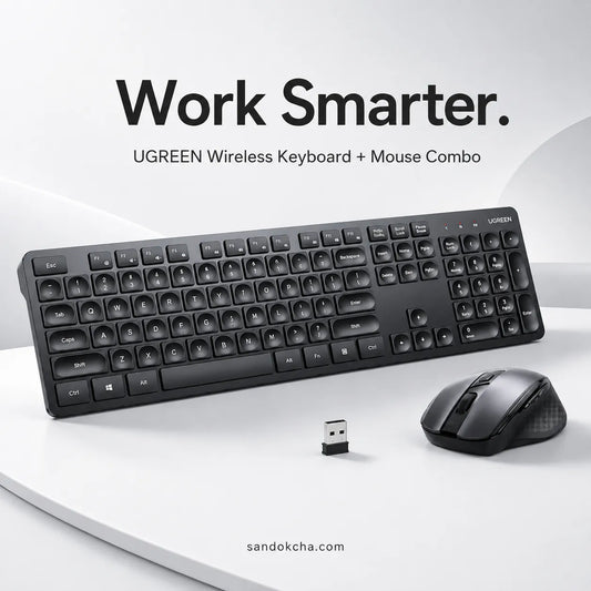 UGREEN Wireless Keyboard + Mouse Combo