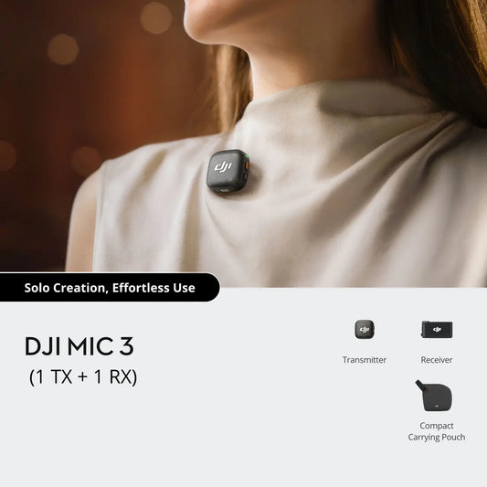 DJI Mic 3 – Professional Wireless Microphone System