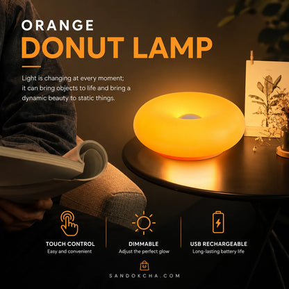 The Viral Donut Lamp — 3 Sizes, 3 Light Modes, Touch Control
