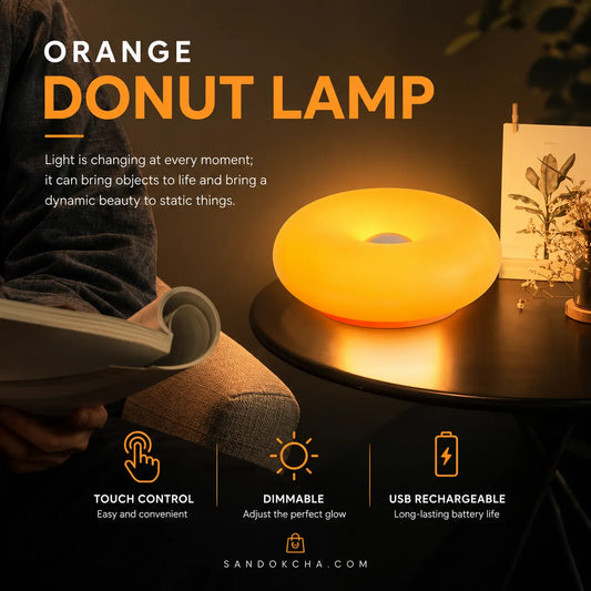 The Viral Donut Lamp — 3 Sizes, 3 Light Modes, Touch Control