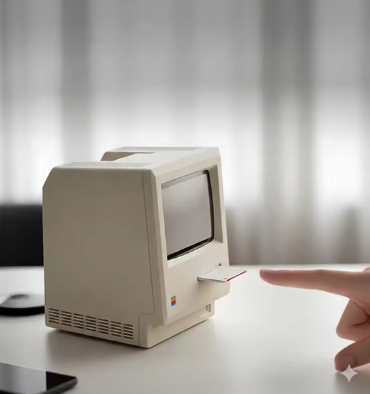 Maclock Retro Alarm Clock – 1984 Mini Macintosh Desk Clock (Pakistan)