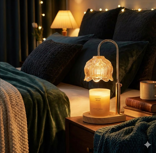 Candle Warmer Lamp Pakistan – No-Flame Electric Candle Melter with Timer | Sandokcha